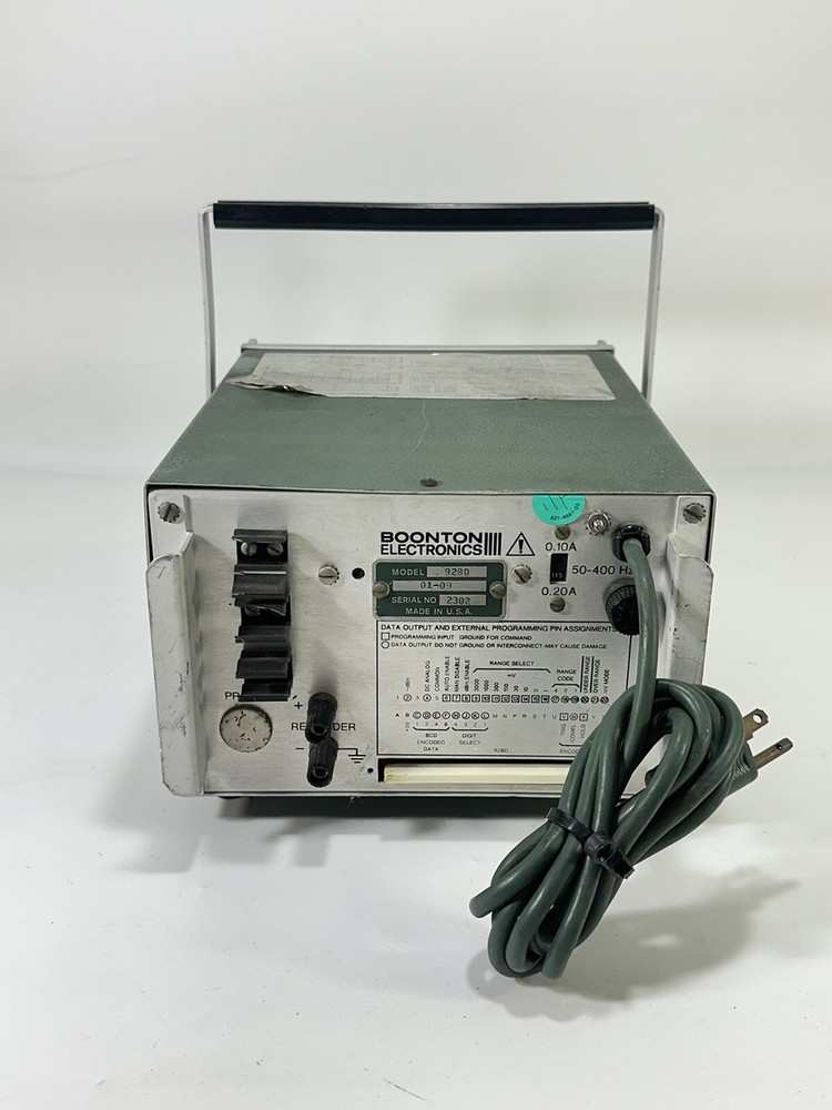 Boonton Electronics Model 92BD ~ RF Millivoltmeter ~ Made in USA ~ UNTESTED