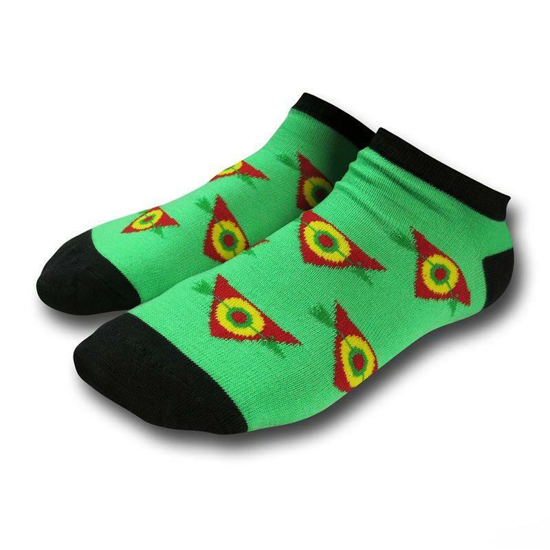 Green Arrow Repeating Logo Ankle Socks