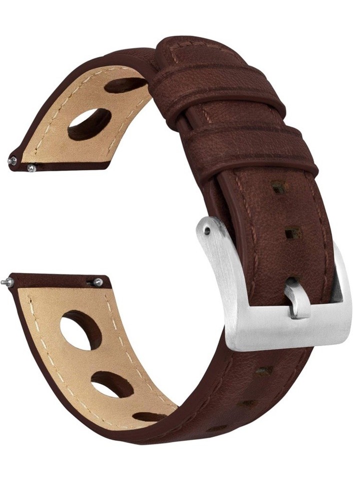 19mm Barton Racing & Rally Horween Leather Straps w/ Integrated Quick Release I3