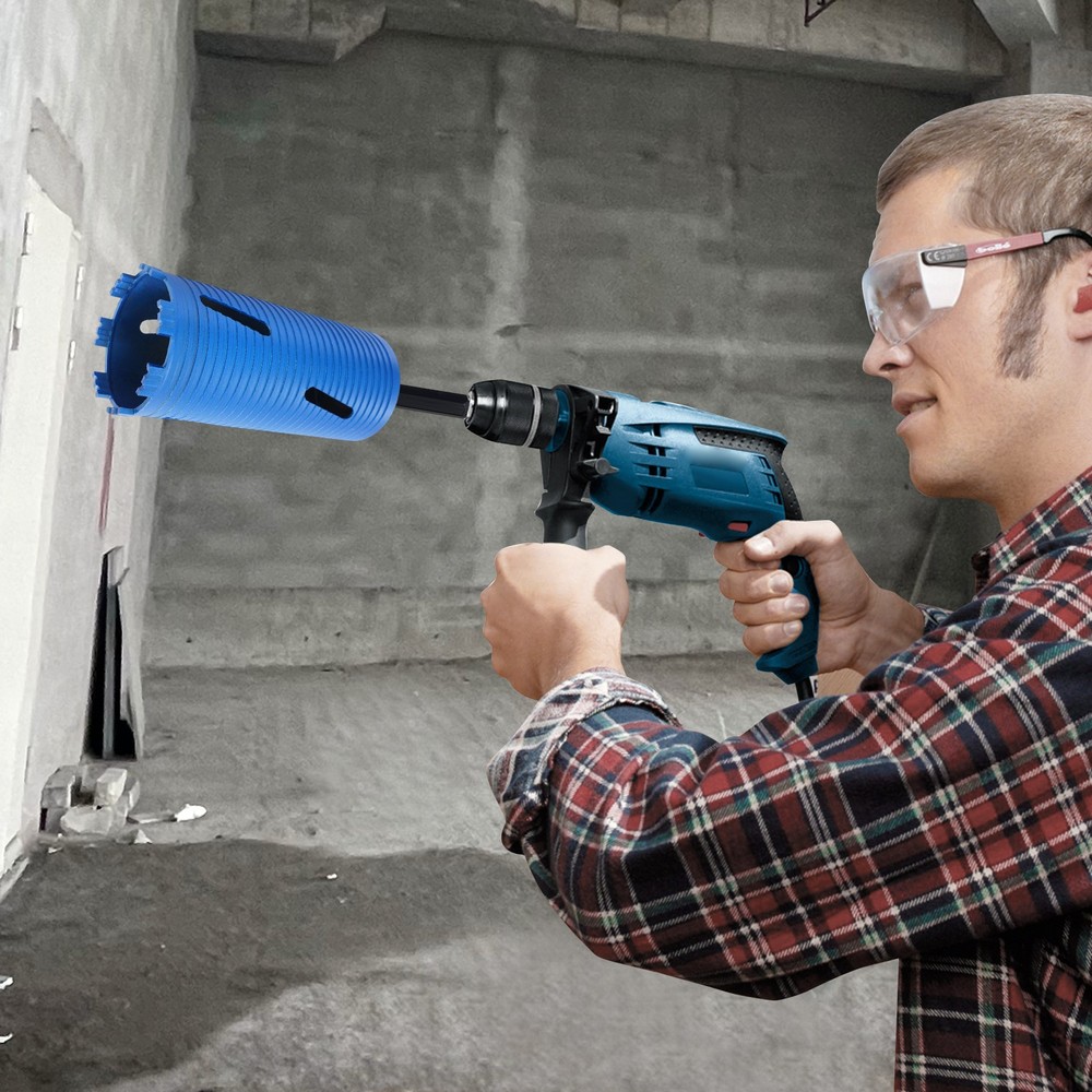 108.5mm Core Drill Bit, 5/8" Thread Drill Bit, Drill Bit with 3 Adapters