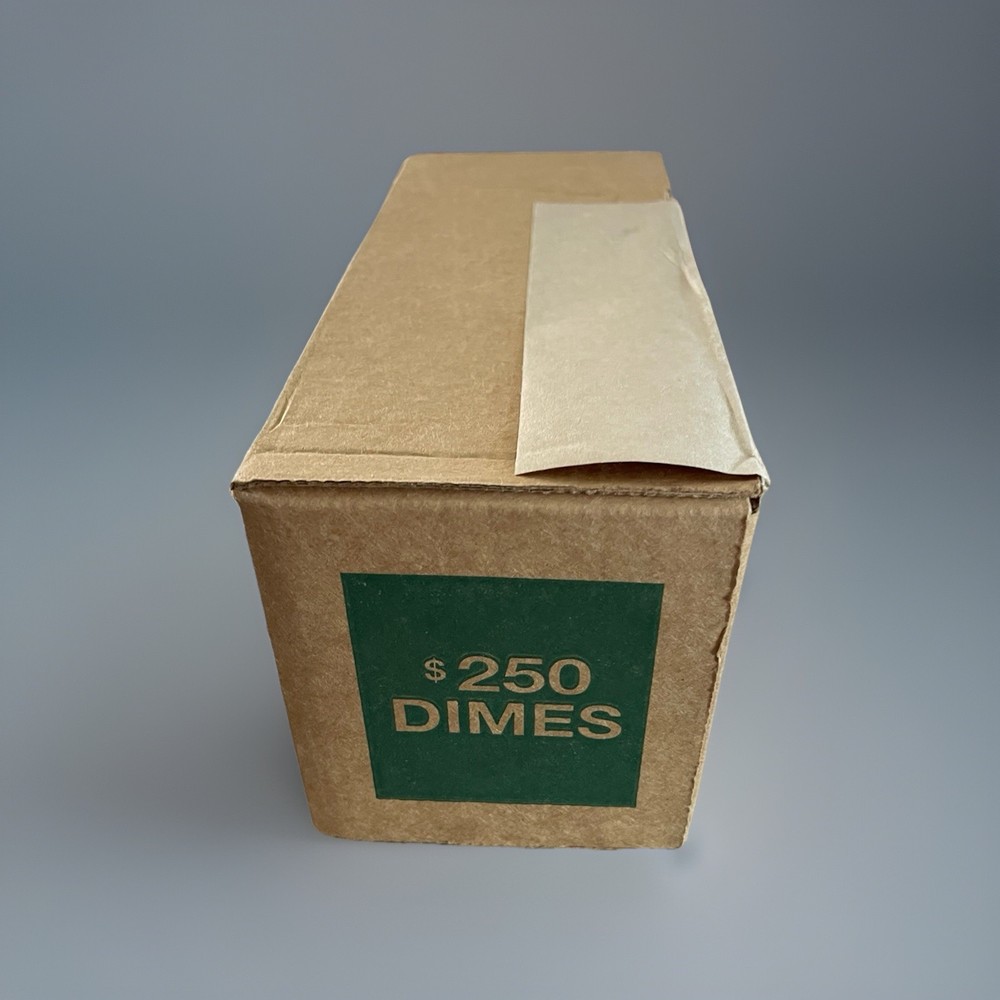Bank Sealed Box Roosevelt Dimes - Unsearched- Find Errors, Silver & UNC