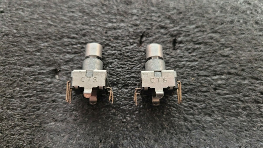 2pc CTS Rotary Encoder w/ N.O. Momentary Switch 360 Degrees - PC Board