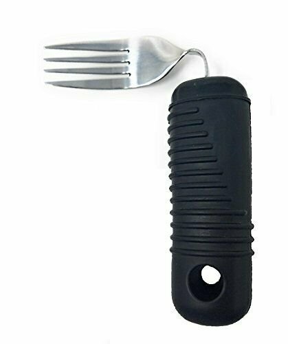 NEW 3 Piece Super Easy Grip Flatware Set - Bendable Built Up Fork, Knife, Spoon