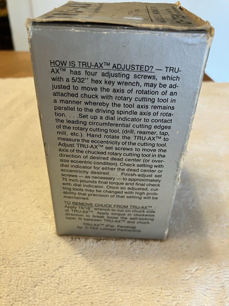 Tru-Ax Adjustable Centering Device Model Number # 10103