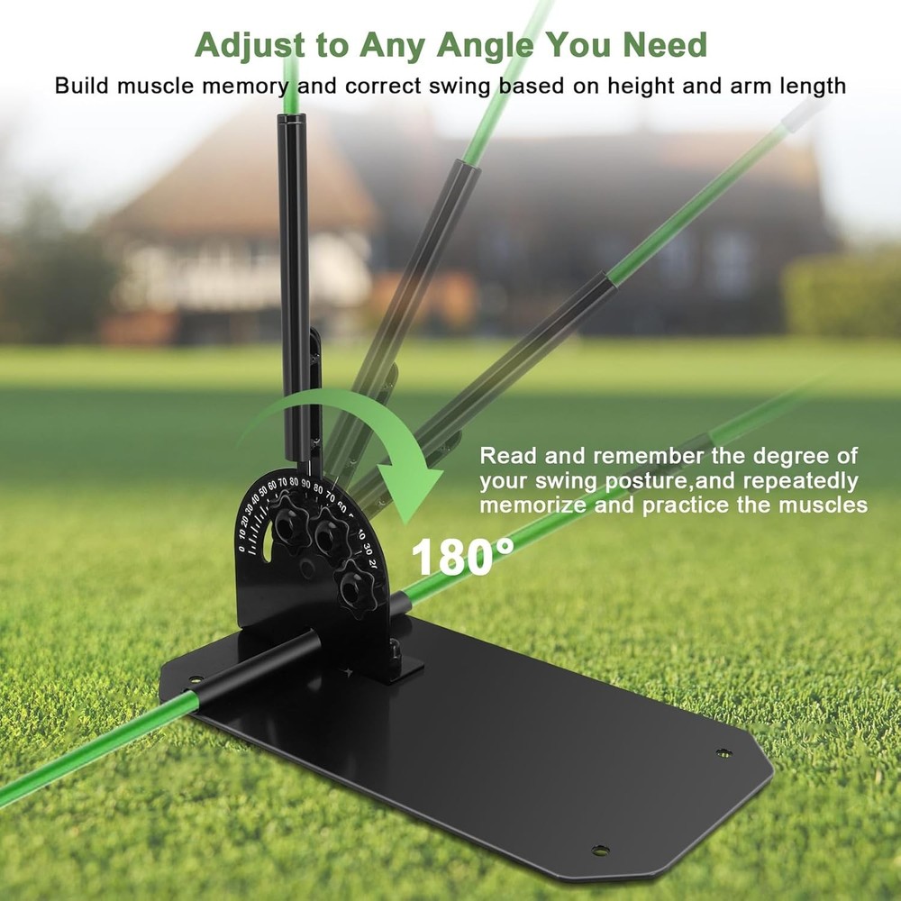 Golf Alignment Stick Holder,Professional Swing Trainer,Golf Swing Plane Trainer