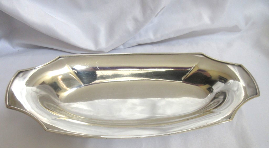 Vintage Wilcox Silverplate Small Footed Serving Relish Tray 10.25" x 4.75"