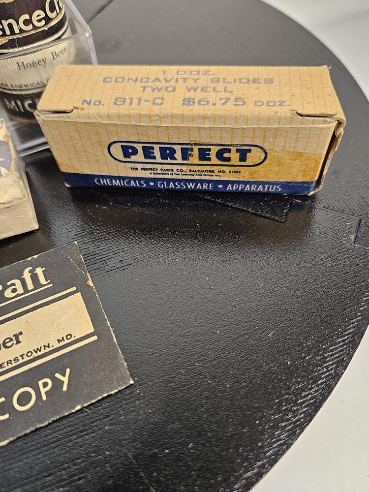 Vtg Sciencecraft Microscope Lab Accessory Kit 1935-1960