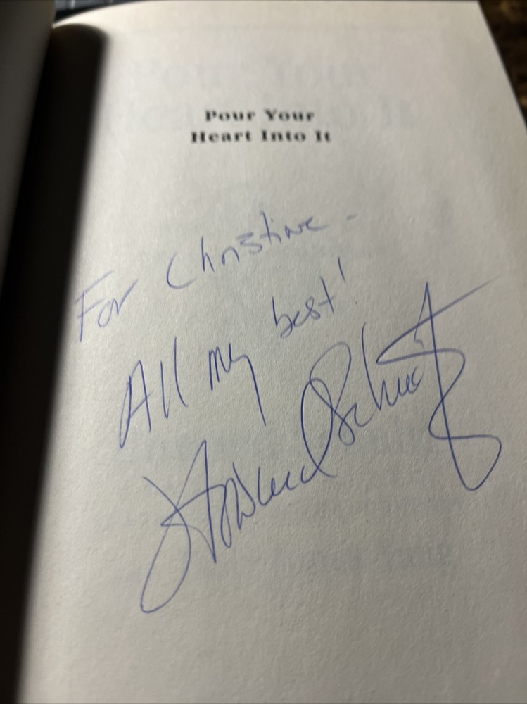 Pour Your Heart Into It, Signed By Author,First Edition