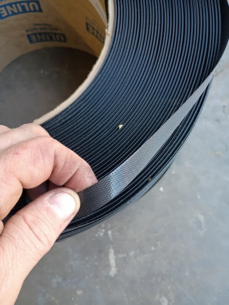 6000’ x 5/8".025 Black Packaging Polyester PET Strapping Roll Banding Poly Strap