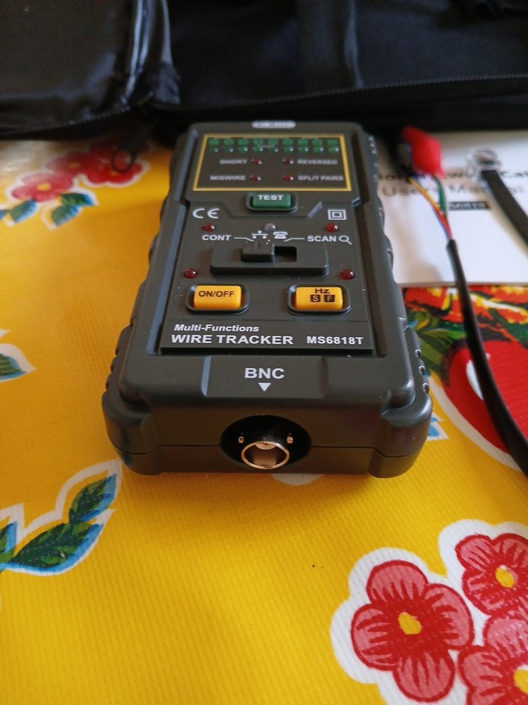 Dr. Meter Multi-Function Network Cable Tester MS6818- New In Case W Manual