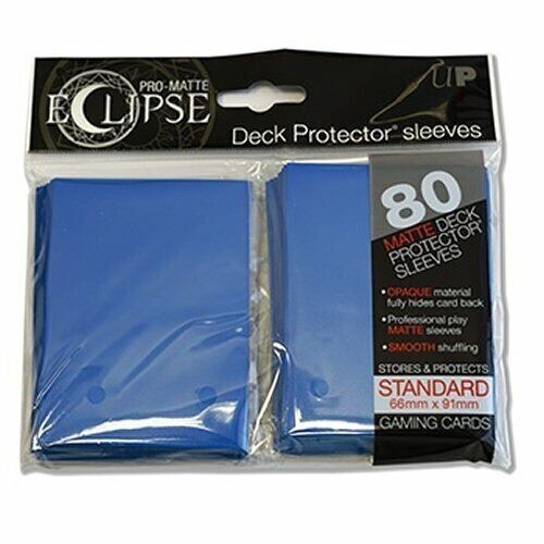 Ultra Pro 80 Count Deck Protector Sleeves Pro Matte Eclipse 85111 BLUE