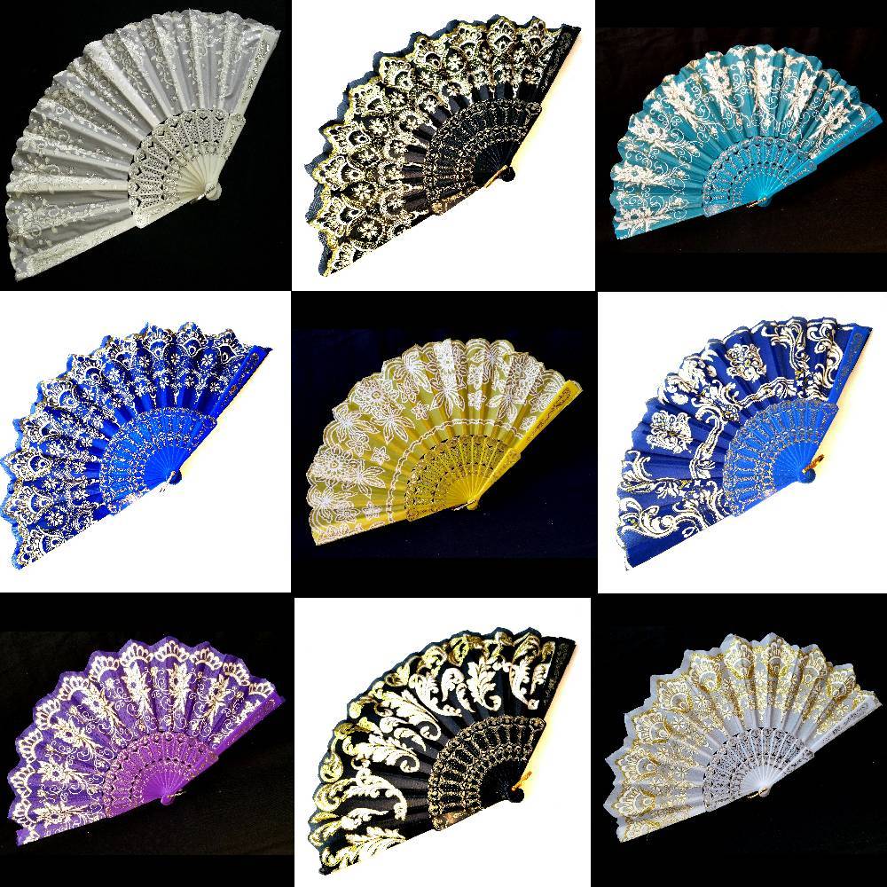 Decorative Wall Fan With Glitter