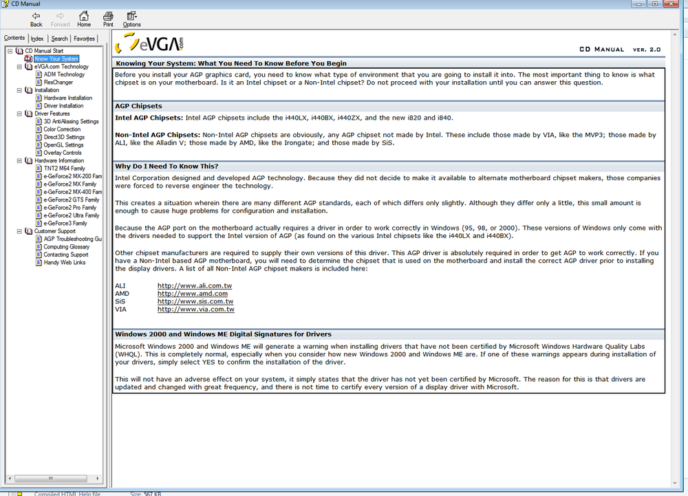 eVGA Display Driver w/ DirectX Installation CD-ROM for Windows