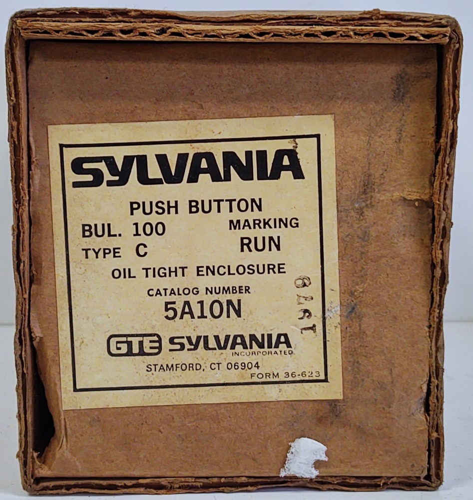 Sylvania 5A10N Oil Tight Pushbutton