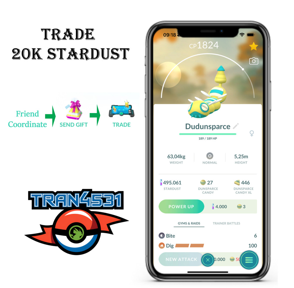 Dudunsparce (Three Segment)  | Tr-de 20K Stardust