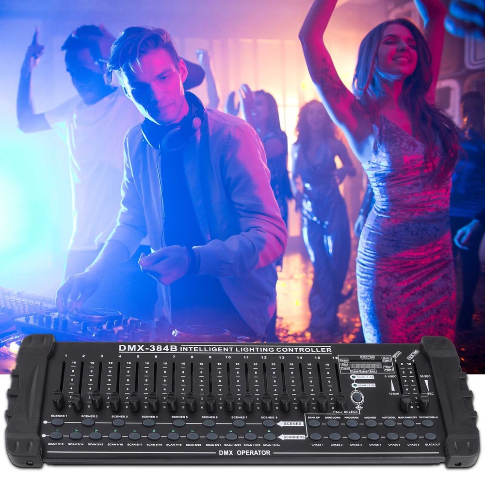 DMX 512 384 Channels Operator Console Controller For Stage Lighting DJ Party US