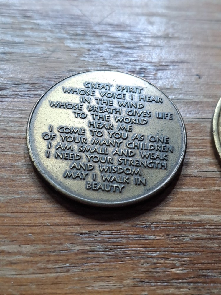 Alcoholics Anonymous Native American Coins