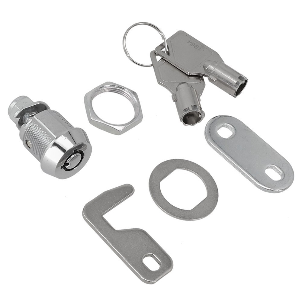 Secure and Reliable Chrome Finish Camlock with Keys Tool Box Replacement Lock