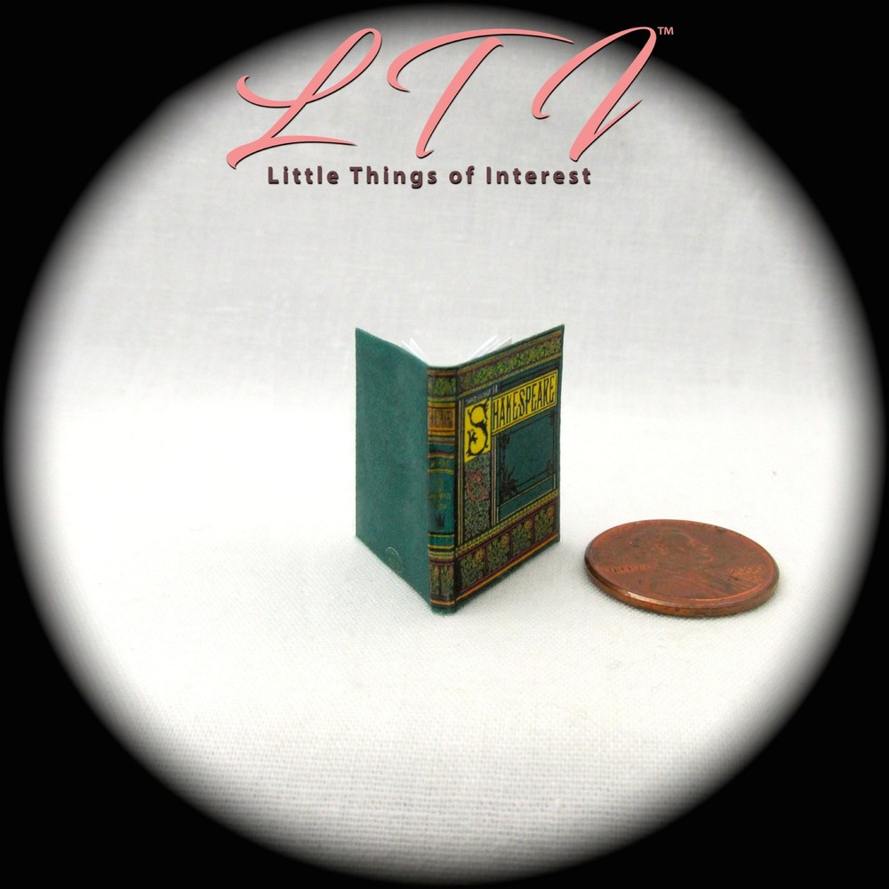 SHAKESPEARE 1:12 Scale Miniature Readable Illustrated Book