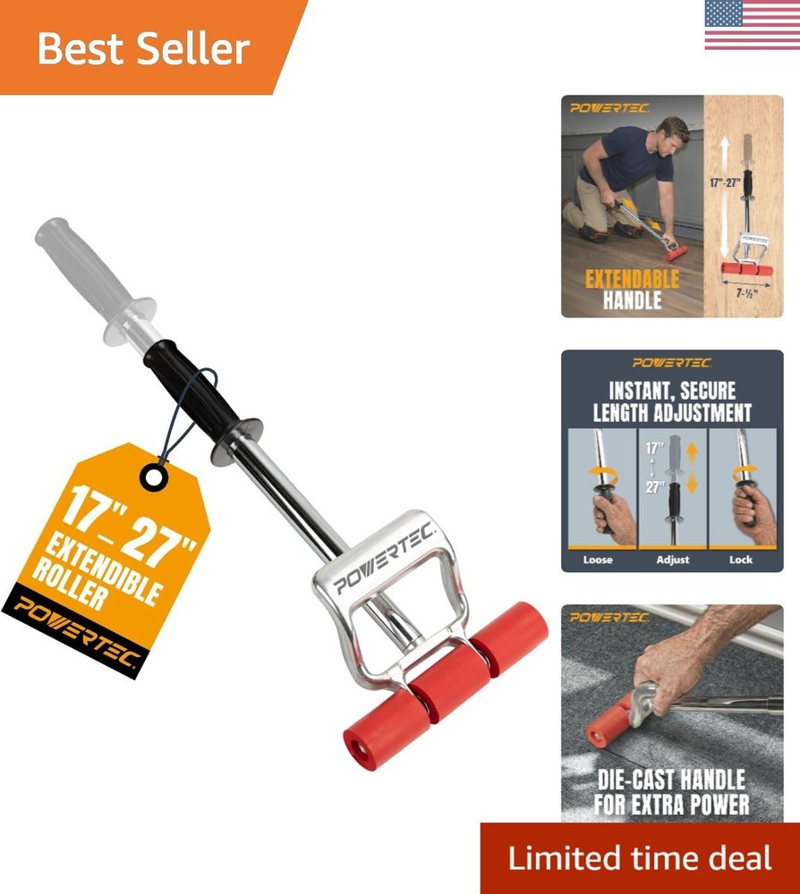 Heavy Duty Extendable Roller with Non-Slip Grip for Precision Rolling