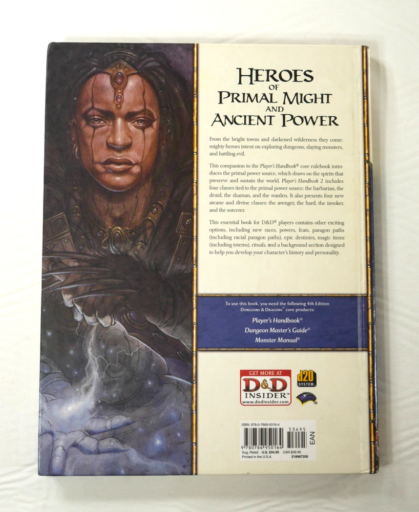 Dungeons & Dragons: Player's Handbook 2- Roleplaying Game Core Rules 2009 EUC