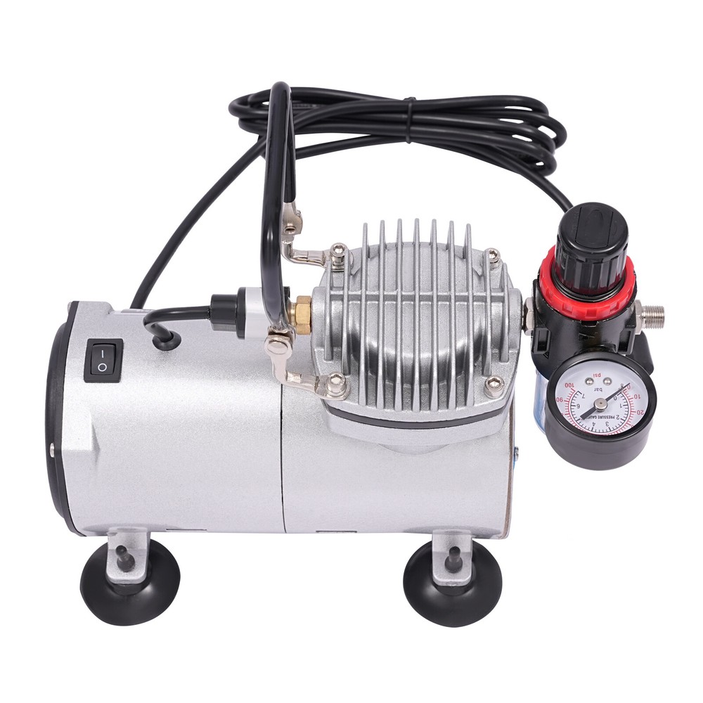 Airbrushing Combo Set w/ 1/6HP Portable Compressor Kit Model Spray Paint Booth