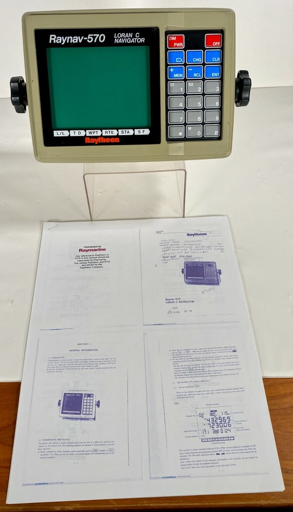 Raytheon Raynav-570 Loran C Marine Navigator ~ Untested / Working When Pulled