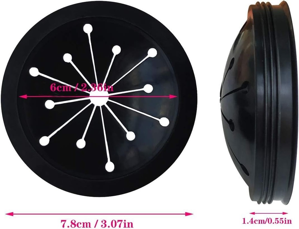 3 Pcs Garbage Disposal Splash Guards Sink Baffle 3, Black