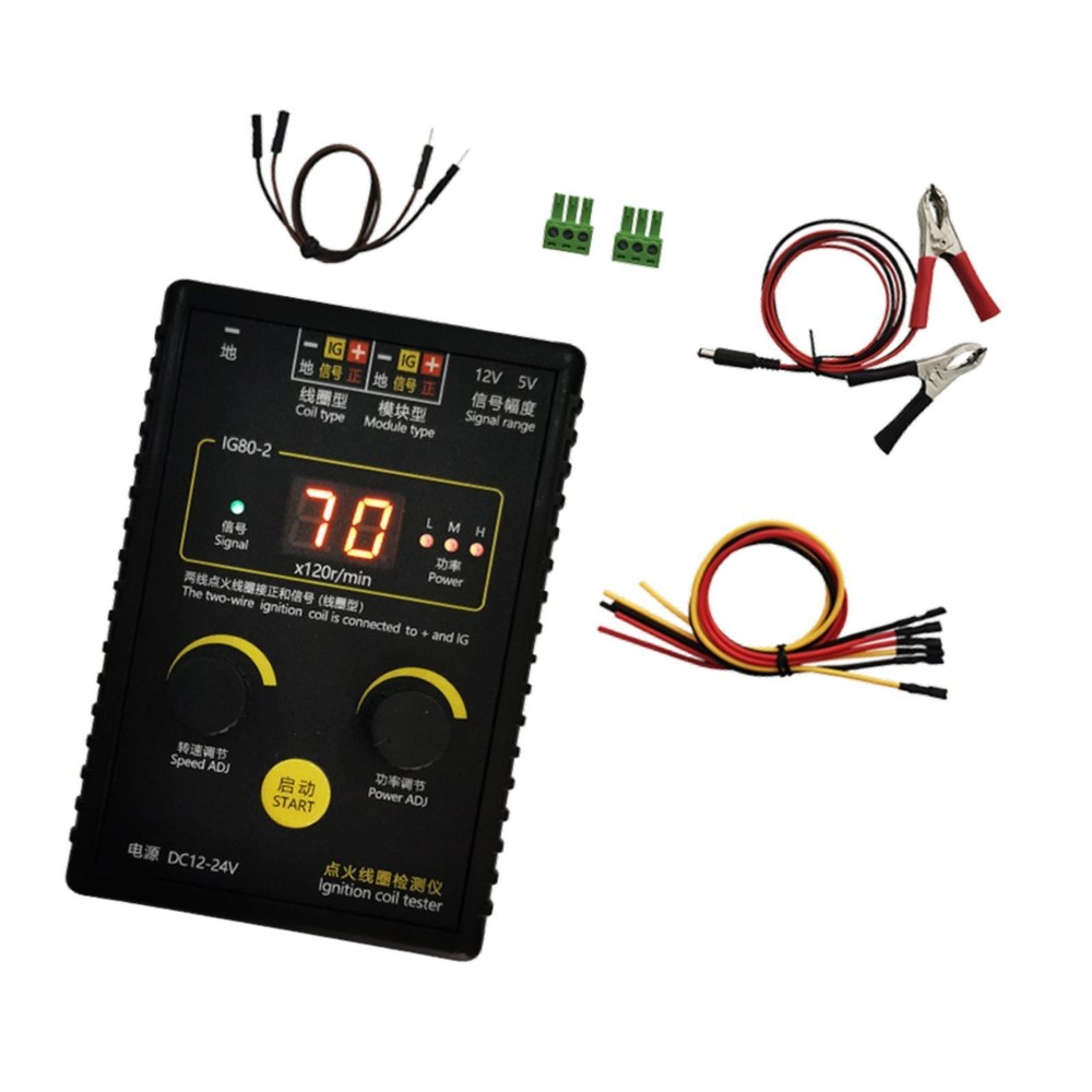 Ignition Coil Detection Kit Auto Ignition System Tester Portable Coil