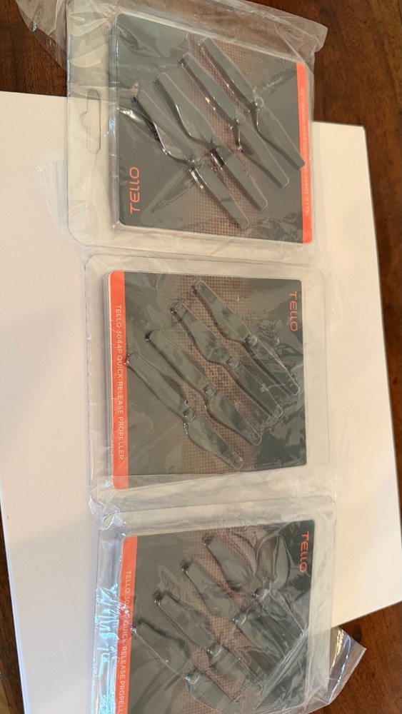 DJI Tello Minidrone Quadcopter - White with controller and three sets of props