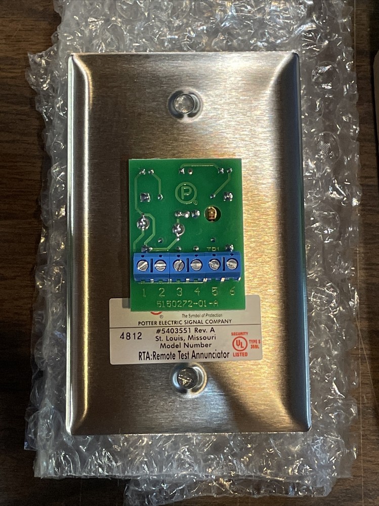 **NEW** POTTER RTA Remote Test Annunciator