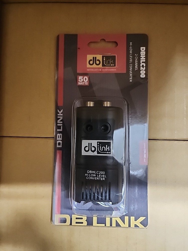 DB DBHLC200 High-Low Converter RCA Input Adjustable Output Level Control Hi-Lo