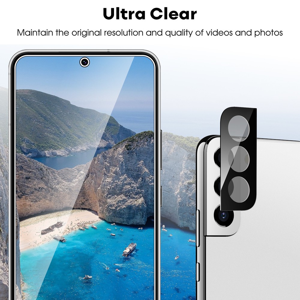 Screen Protector for Samsung Galaxy S22 Plus 5G with Camera Lens Protector