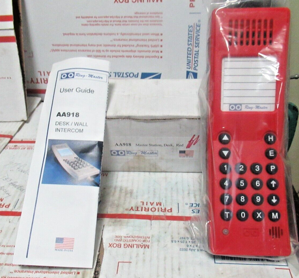 ELEVATOR Ring-Master desk / wall Intercom  Master Station desk,red - AA918