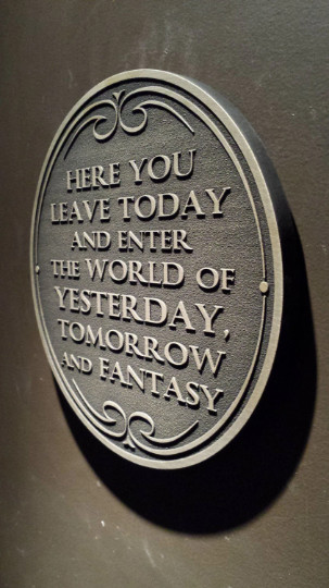 Disneyworld Entranceway Plaque