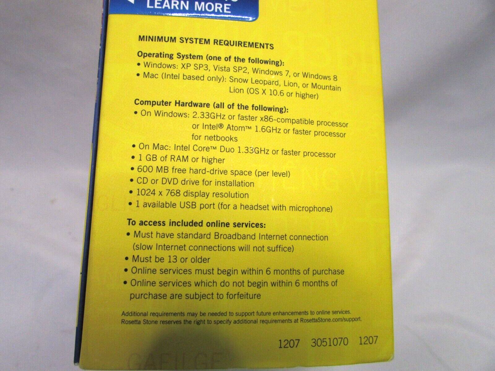 Rosetta Stone German Level 1 Version 4 for Windows, Mac - New