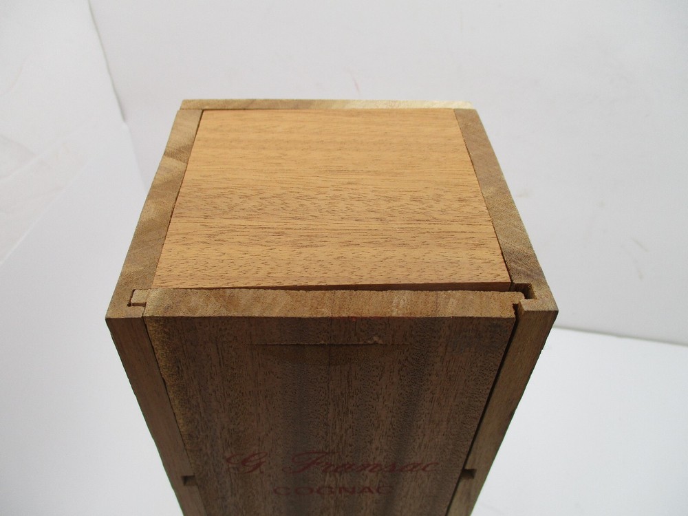 Champagne Fransac Cognac EMPTY Wood Presentation Box