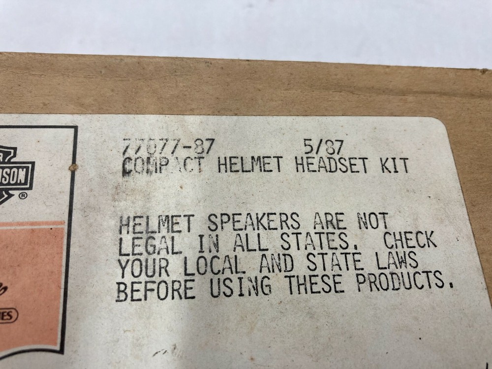 Harley 77077-87 compact helmet headset kit