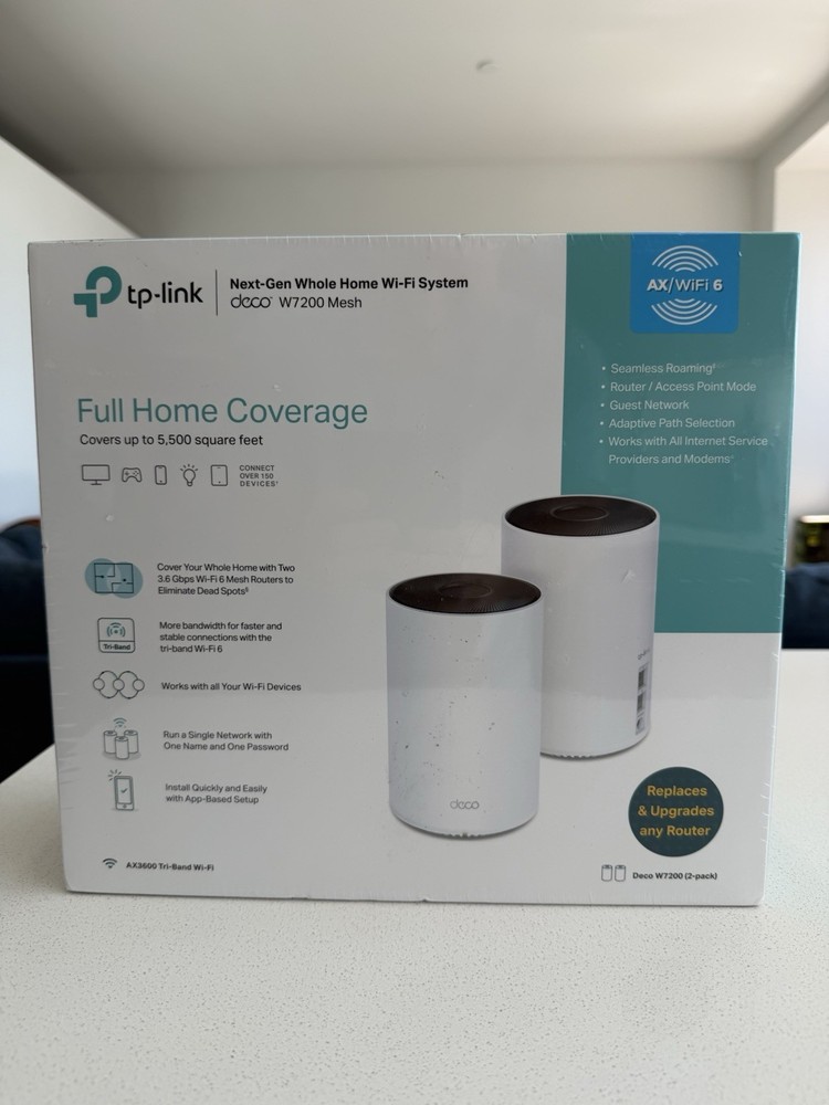 TP-LINK DECOW7200 3600 Mbps Wireless Router - White