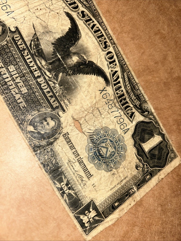 1899 $1 DOLLAR BILL BLACK EAGLE SILVER CERTIFICATE