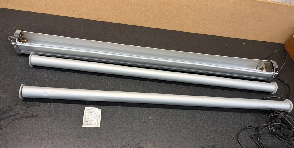 Motorized Rolling Banner Shade 36” [2 Rolls] Ceiling Wall Mount Banded + Bag