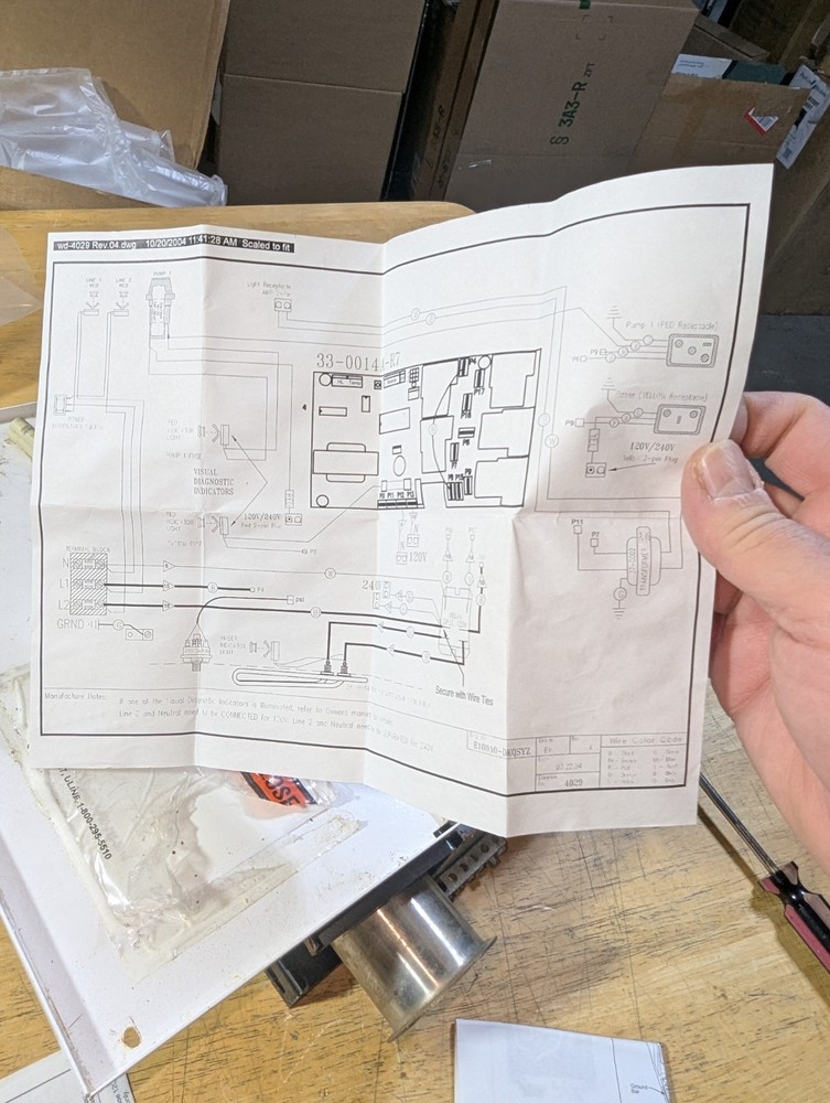 Hydro Spa Visual Diagnostic System Hot Tub Control Rusty, Abused, Scratch & Dent