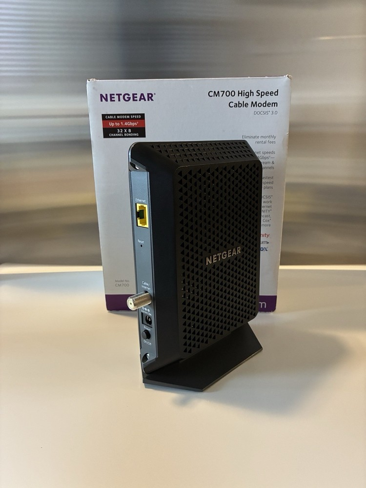Netgear CM700 Cable Modem 1.4Gbps DOCSIS 3.0 – Tested, Fully Working