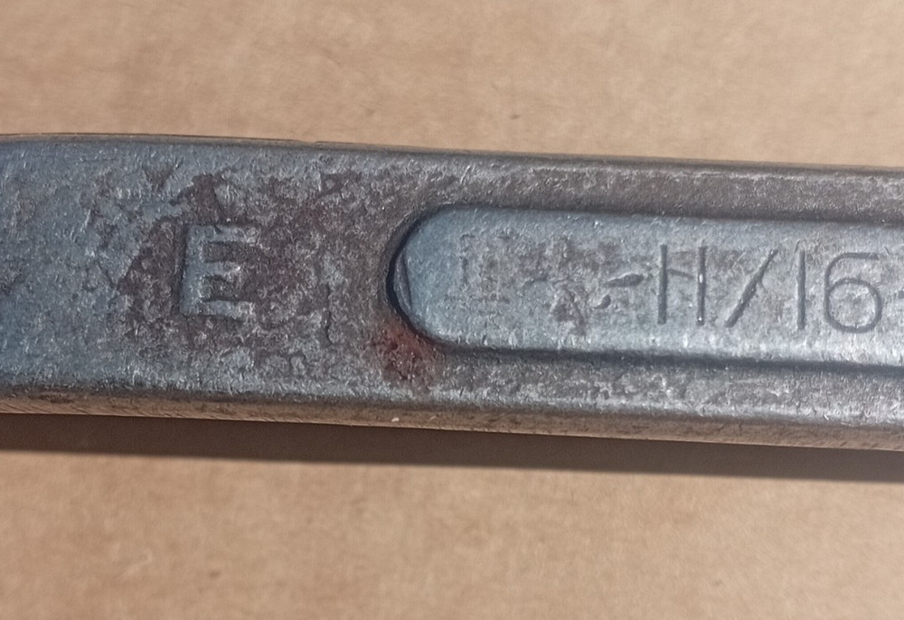 Vintage USA made Ring Spanner 5/8" x 11/16" READ DISCRIPTION