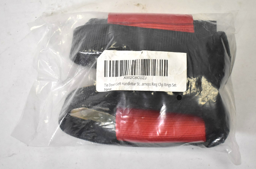 Tie Down Soft Handlebar Straps Trailer Hauling 2" Large Clips Harness Set