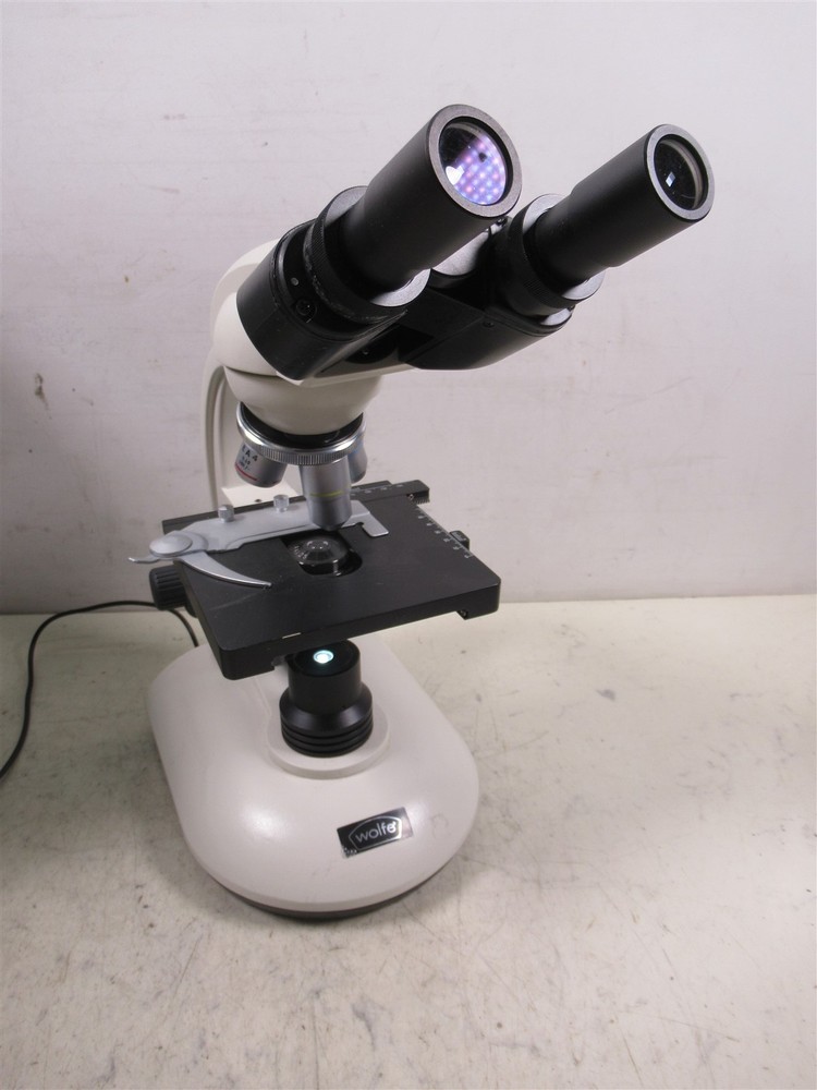 Wolfe Contour 59-0986 Binocular Microscope with 4 Objective Lenses & Eyepieces