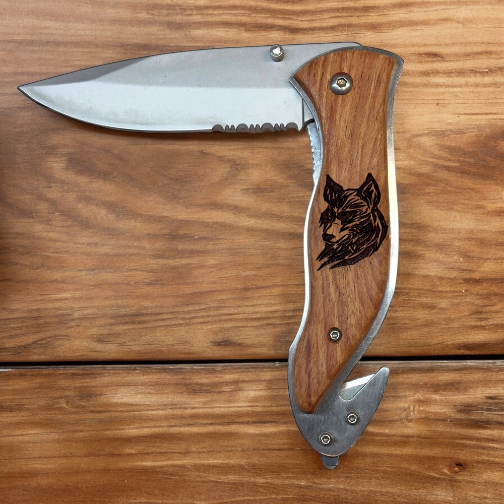 Knife - Tribal Wolf - 138