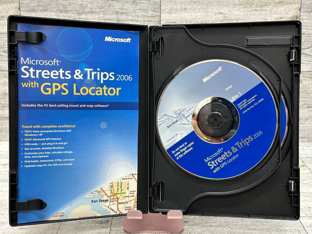 Microsoft Streets & Trips 2006 - 2 Disc Set - VGC