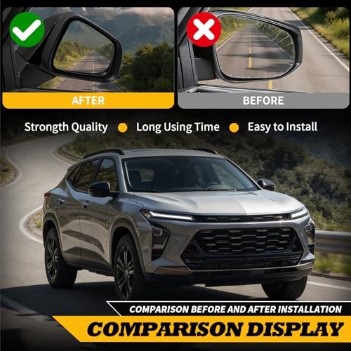 Side Mirror Assembly 3 Pins Compatible with 2017-2022 Trax Passenger Side Right