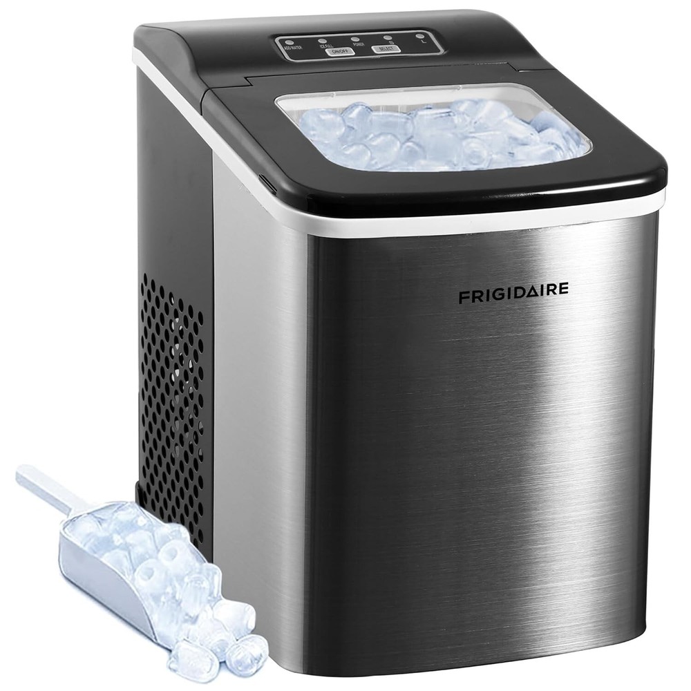 Frigidaire 26 Lbs per day Portable Compact Ice Maker Making Machine Stainless
